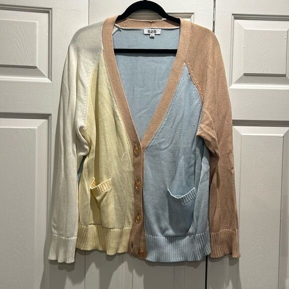 525 America colored cardigan, Size Large - Picture 2 of 10